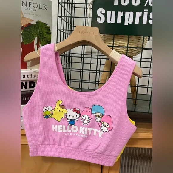 Hello Kitty and Friends crop tank top - Picture 1 of 1